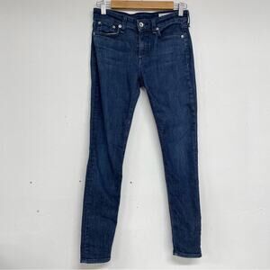 Rag & Bone Cate Mid Rise Ankle Skinny Medium Wash Jeans Womens 25 Blue Classic